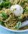 Linguines à la buratta pesto et ses copeaux de parmesan